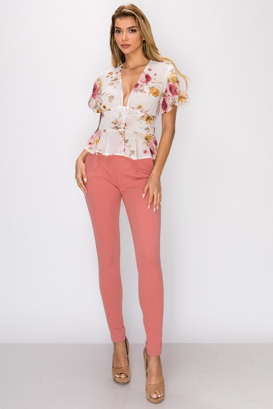 Stylish Casual Pant - Mauve