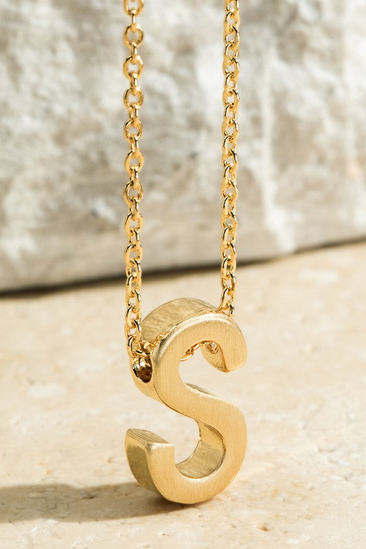 The Black Bow 14k Yellow Gold Small Fancy Script Initial S Necklace - 24  Inch - Walmart.com
