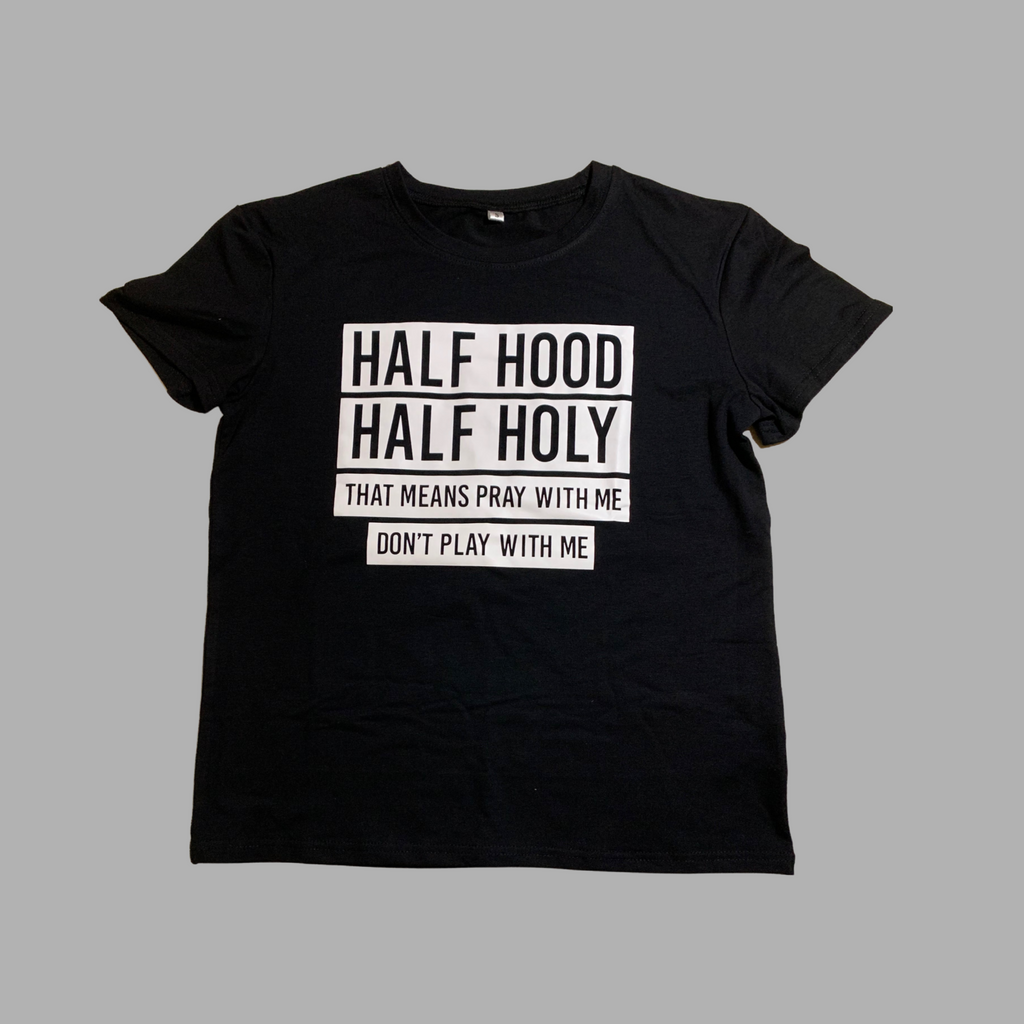 Half Holy Tee | Black